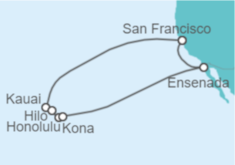 Itinerario del Crucero Hawaii/Roundtrip San Francisco - Princess Cruises