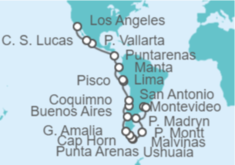 Itinerario del Crucero desde Buenos Aires (Argentina) a Los Ángeles - Princess Cruises