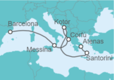 Itinerario del Crucero Grecia, Montenegro, Italia - Princess Cruises