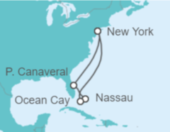 Itinerario del Crucero USA, Bahamas TI - MSC Cruceros