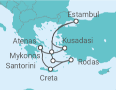 Itinerario del Crucero Turquía, Grecia - Norwegian Cruise Line