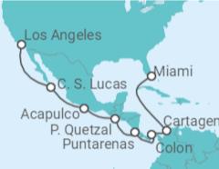 Itinerario del Crucero Colombia, Panamá, Costa Rica, México - Norwegian Cruise Line