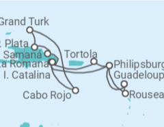 Itinerario del Crucero Saint Maarten, Islas Vírgenes - Reino Unido, República Dominicana, Bahamas - Costa Cruceros