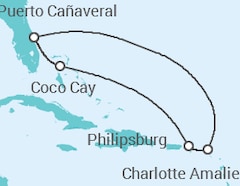 Itinerario del Crucero Islas Vírgenes - Eeuu, Saint Maarten - Royal Caribbean