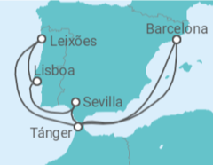 Itinerario del Crucero España, Portugal - Celebrity Cruises