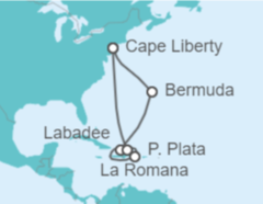 Itinerario del Crucero Bermudas, República Dominicana - Royal Caribbean