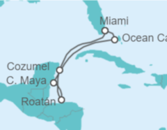 Itinerario del Crucero México, Honduras - MSC Cruceros