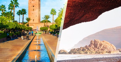Marrakech y playa de Agadir Marrakech y playa de Agadir