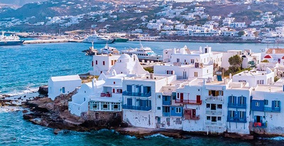 Atenas con islas Mykonos y Santorini en avión, con traslados y coche de alquiler Atenas con islas Mykonos y Santorini en avión, con traslados y coche de alquiler