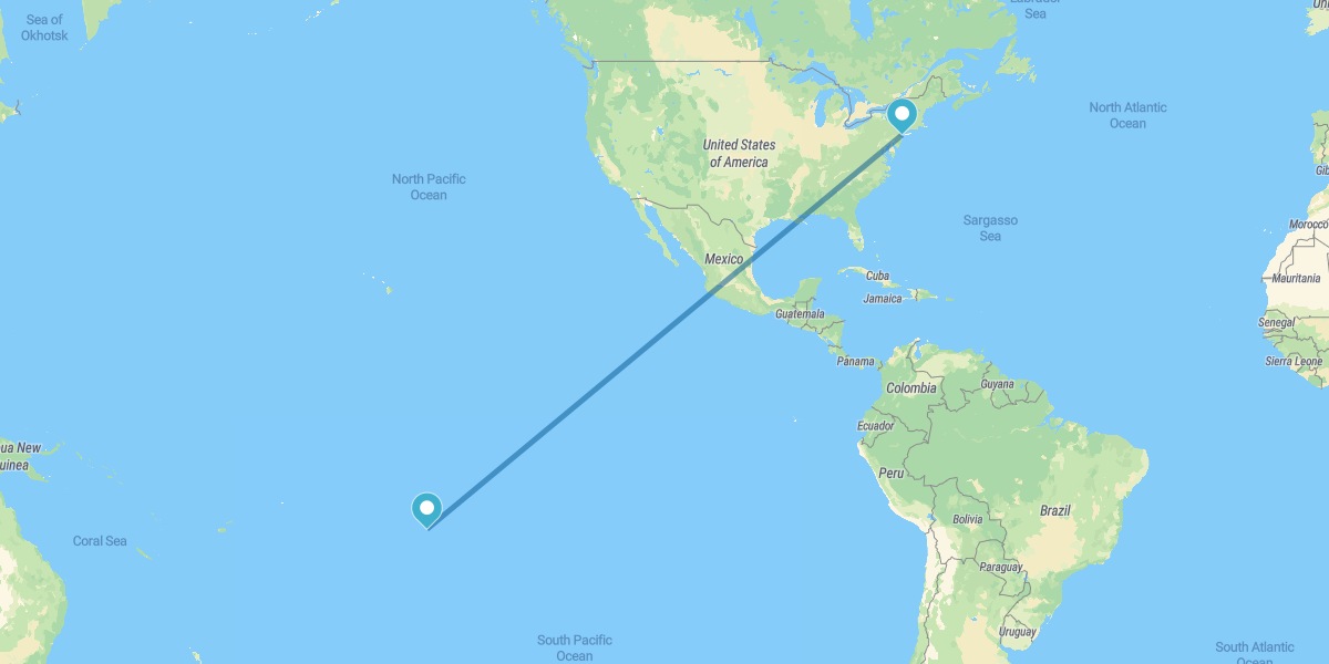 Nueva York y Tahití