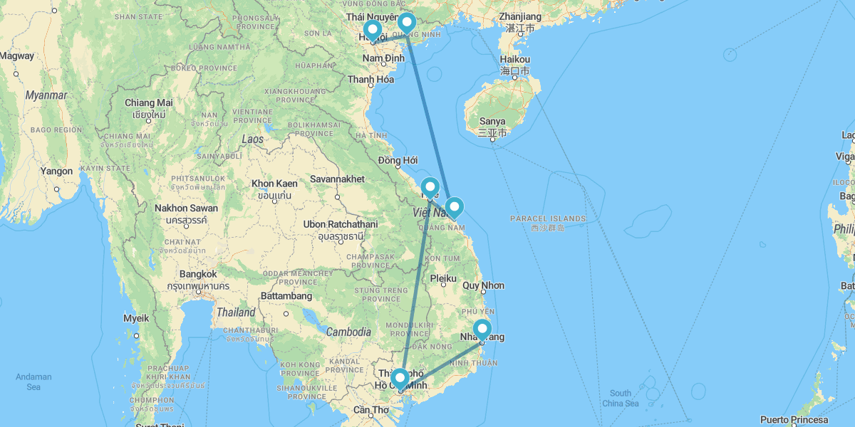 De Hanói a Nha Trang