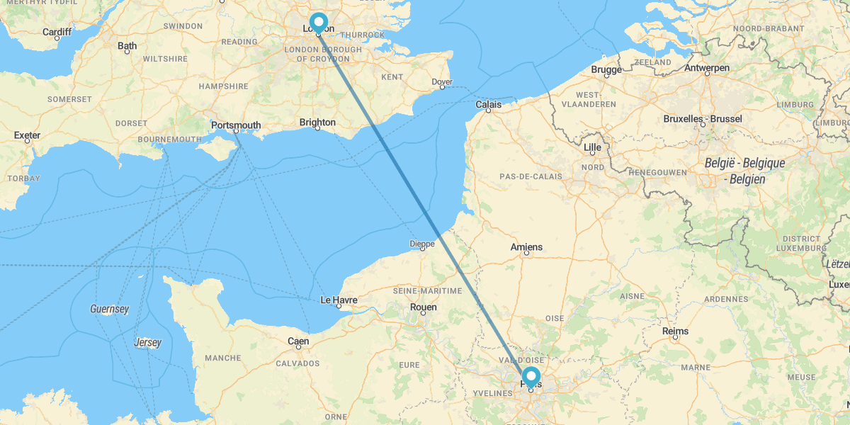París y Londres en avión