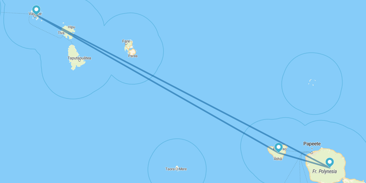 Tahití, Moorea y Bora Bora