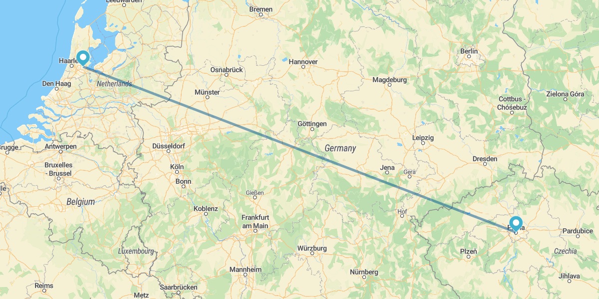 Praga y Ámsterdam en avión
