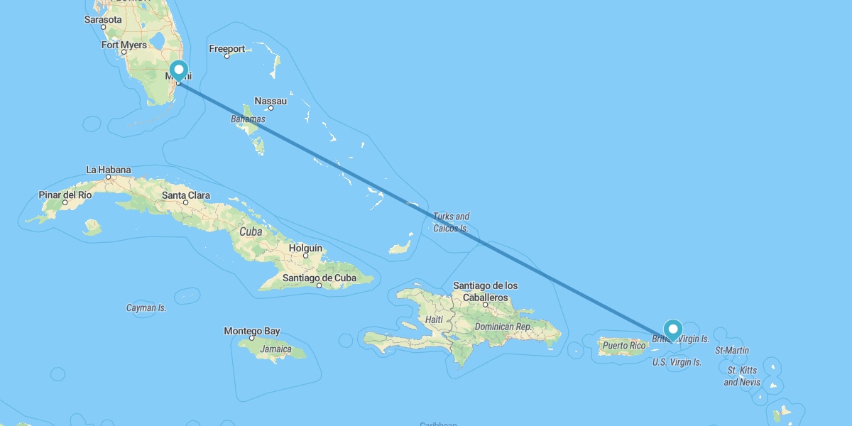 Miami y Saint Thomas