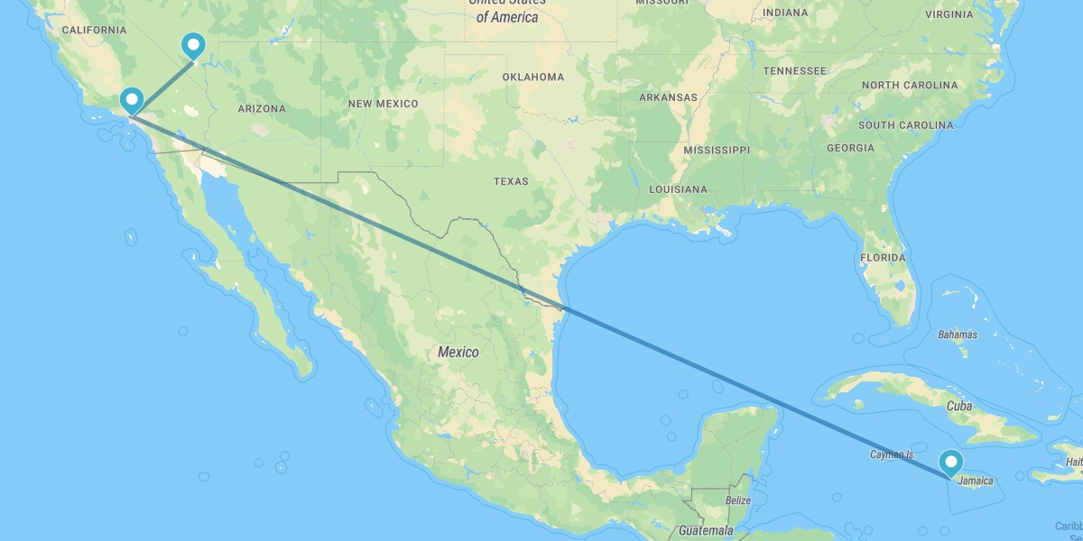 Las Vegas, Los Ángeles y Negril