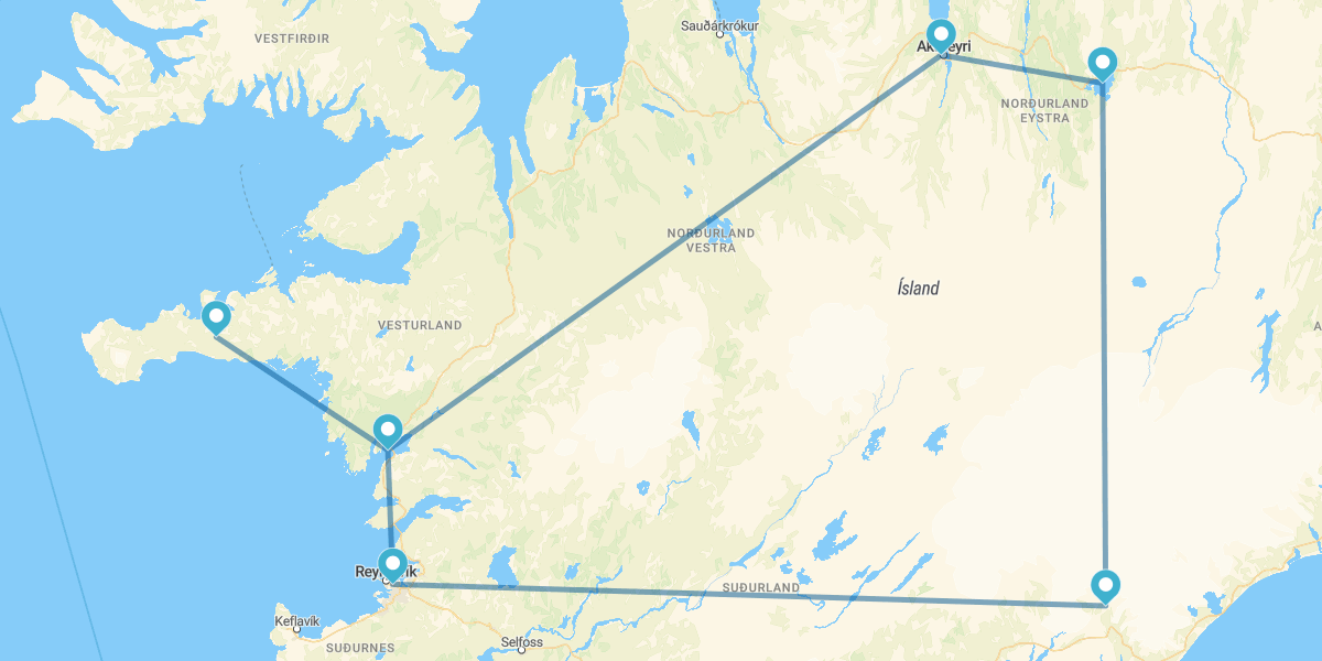 Reykjavik, Círculo Dorado y Tierras del Norte