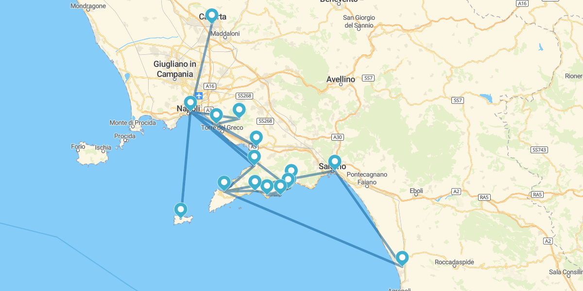 Ruta Napolitana con Costa Amalfitana