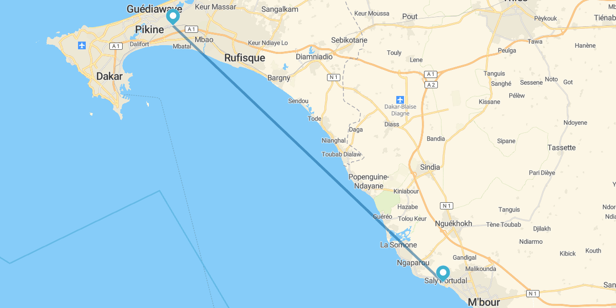 Dakar y Petit Côte-Saly Portudal