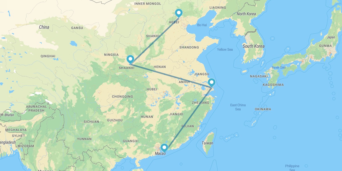 Pekín, Xian, Shanghái y Hong Kong