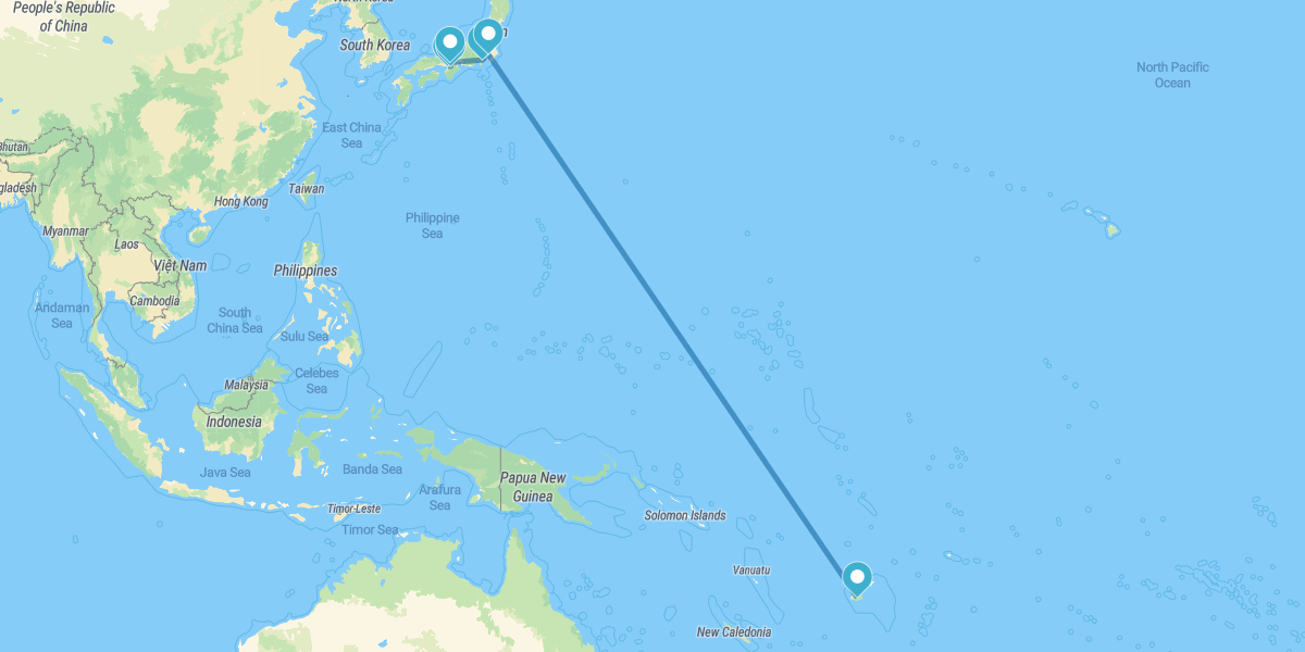 De Osaka a Tokio y Fiji