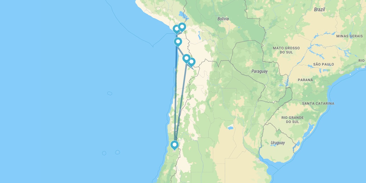 Ruta por el Altiplano Chileno