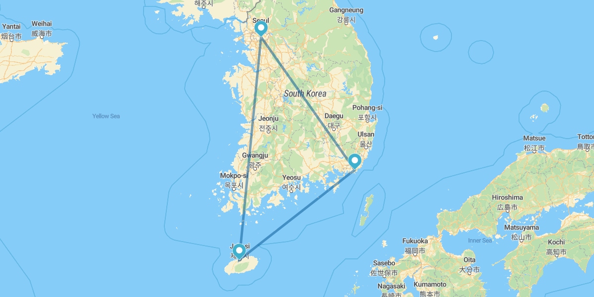 Seúl, Jeju Island y Busan
