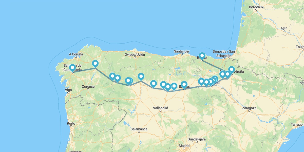 Ruta del Camino de Santiago, del románico al gótico