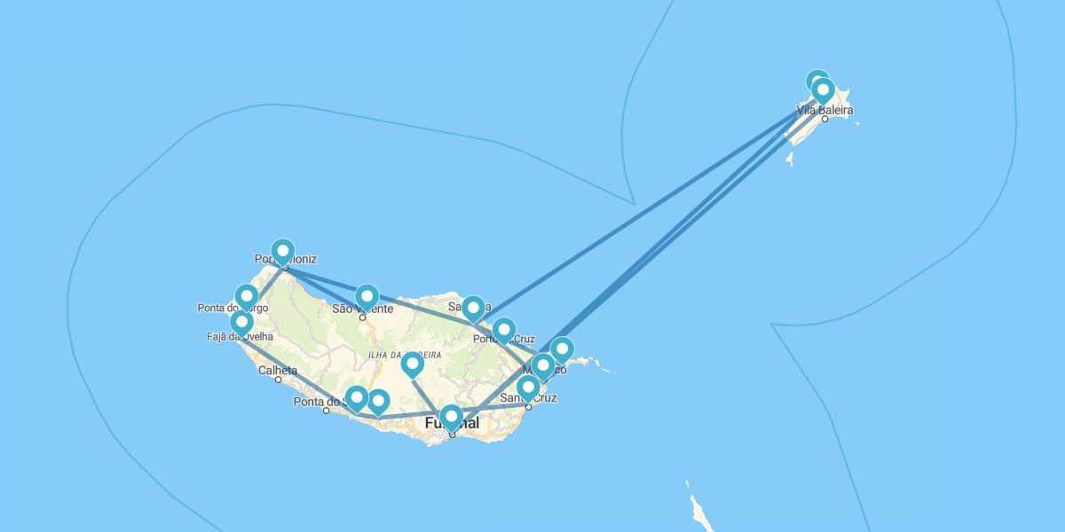 Ruta por Madeira y Porto Santo