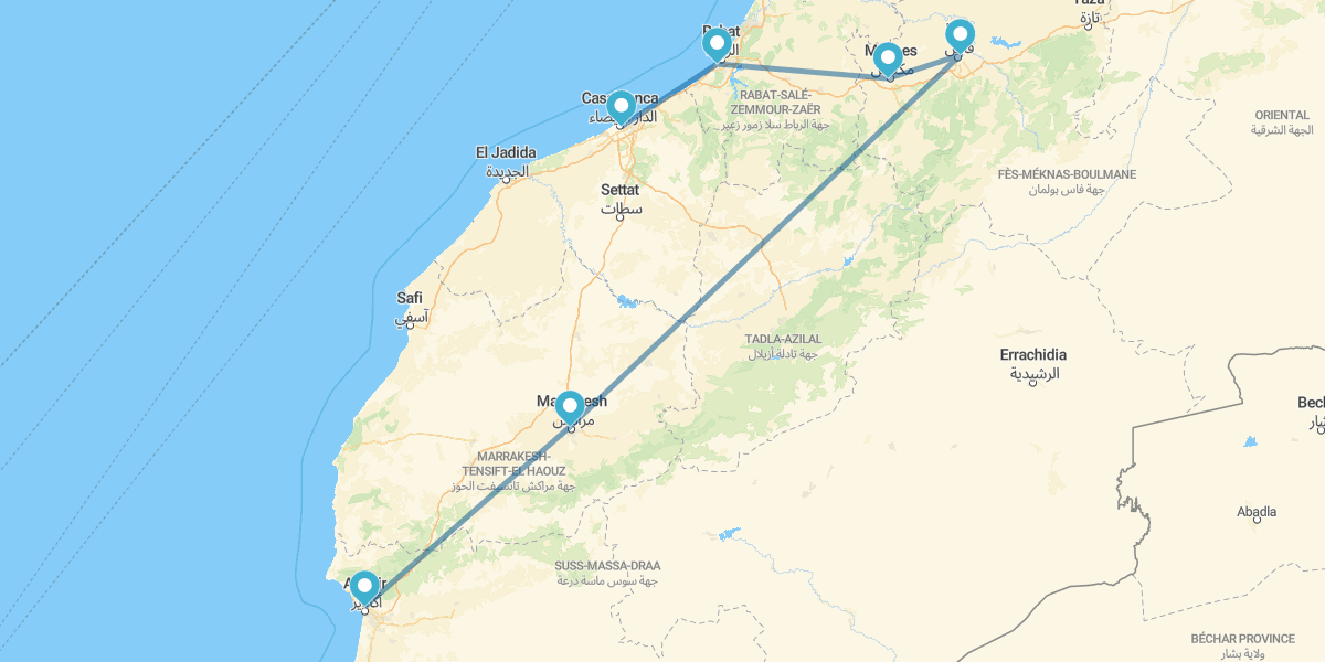 Ciudades Imperiales y Agadir