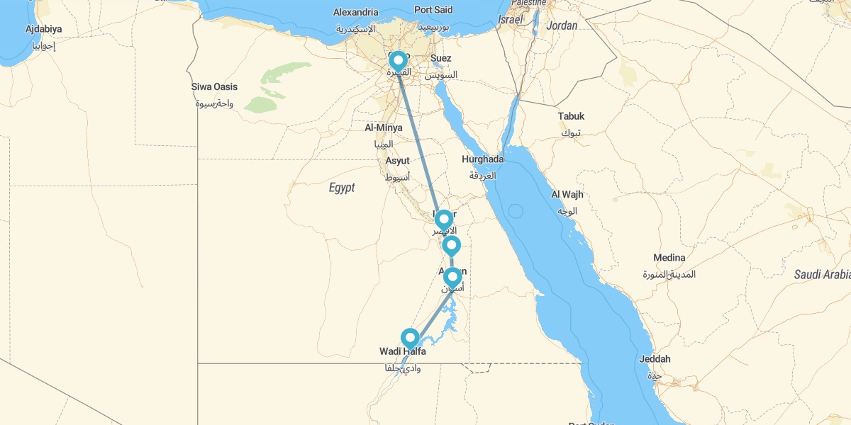 Del Cairo a Abu Simbel por carretera