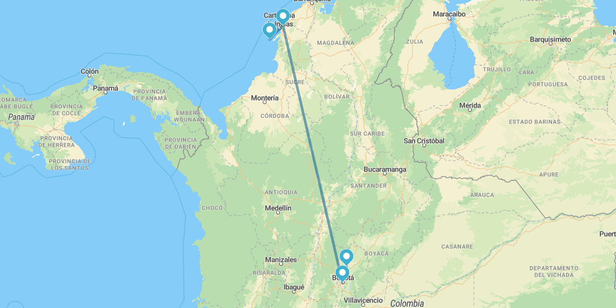 De Bogotá a Cartagena de Indias