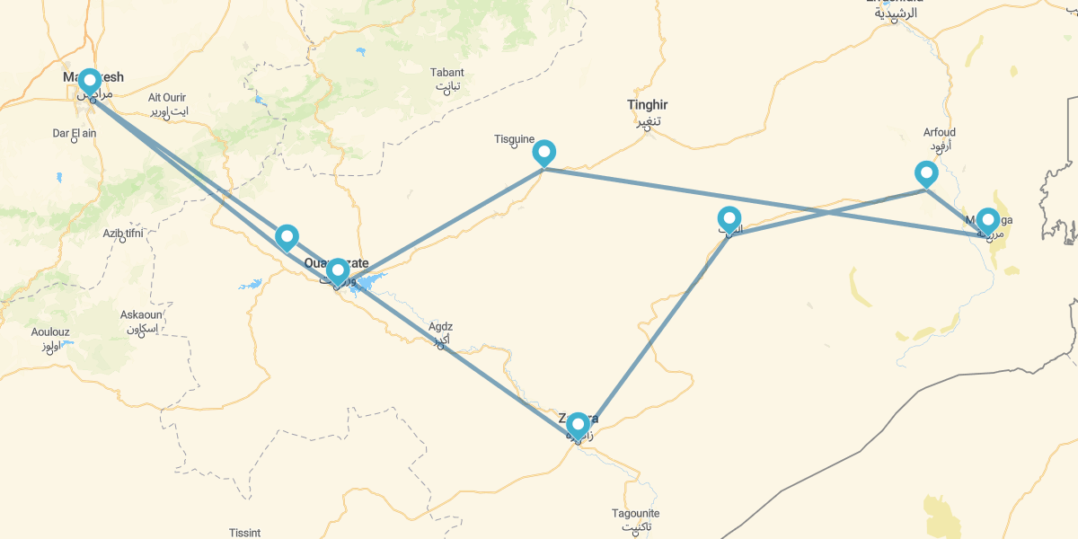Marrakech y Sur de Marruecos