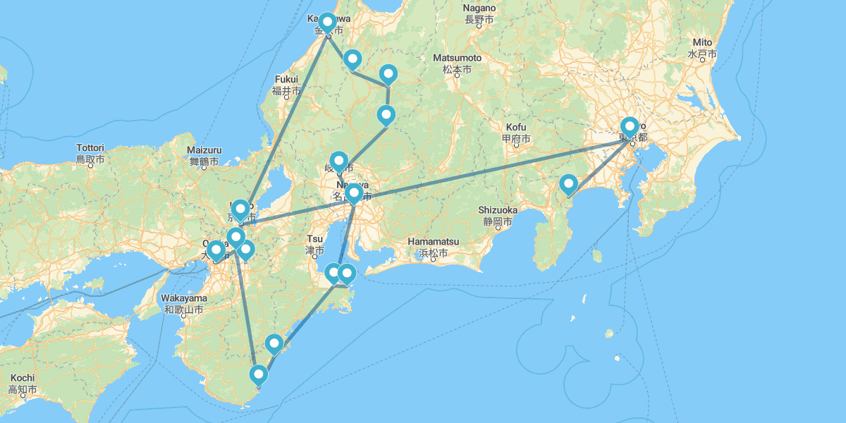 De Norte a Sur con Ise, Toba, Kumano y Koyasan