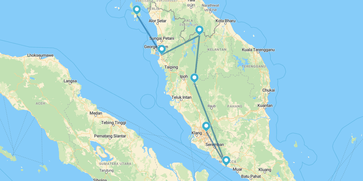 Malasia Peninsular y Langkawi
