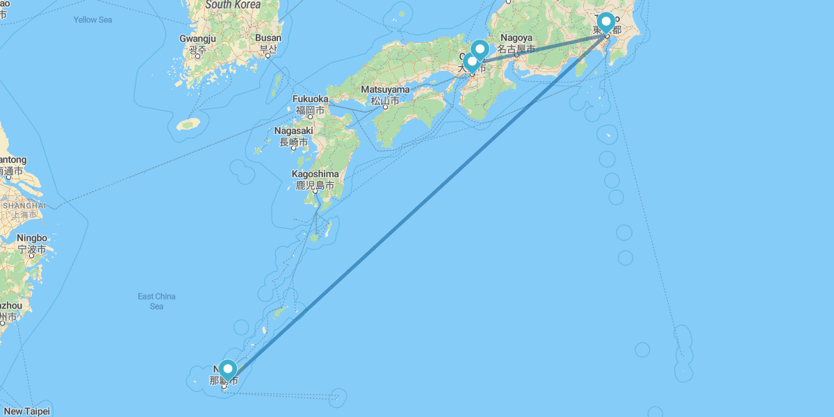 Osaka, Kioto, Tokio y Okinawa