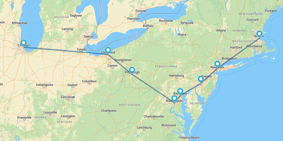 Ruta por los icónicos "sport stadiums" de la Costa Este