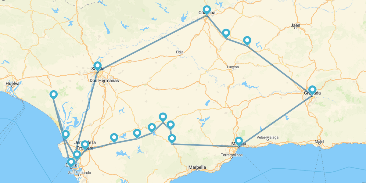 Ruta por las capitales andaluzas
