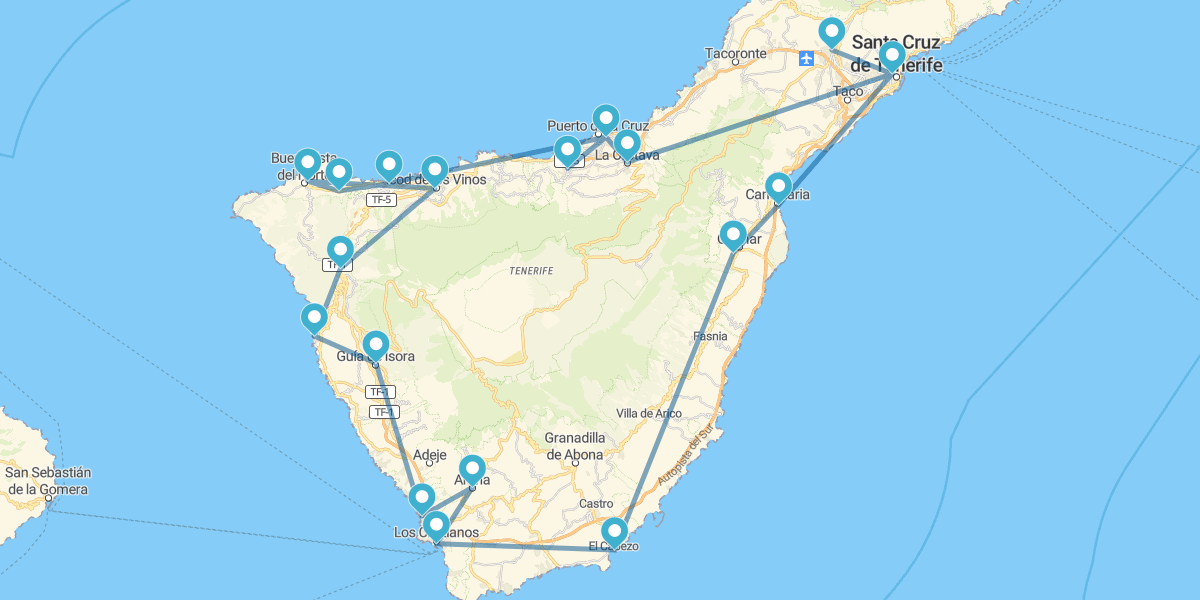 Ruta por las 9 Maravillas de Tenerife