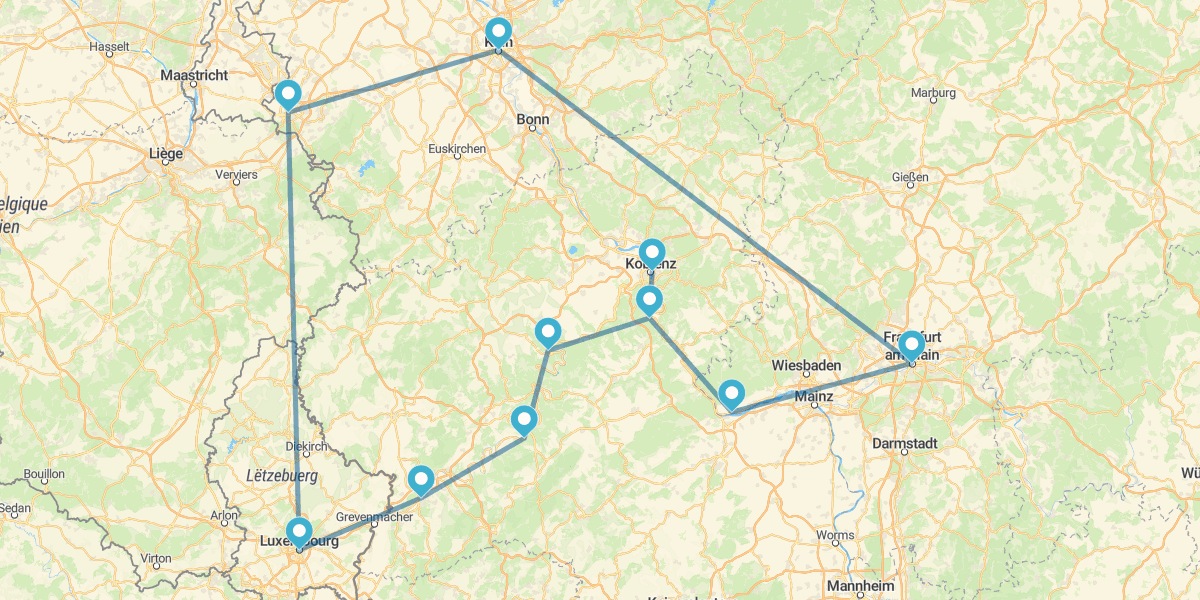 Ruta por la Región del Rhin