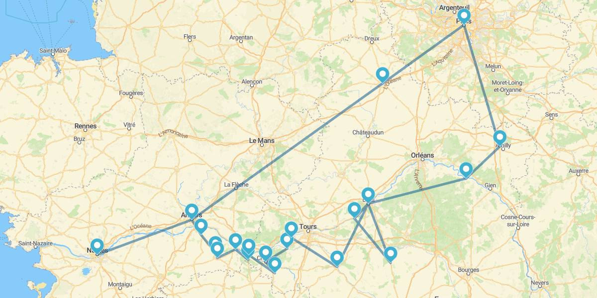 Ruta por los Castillos del Valle del Loira