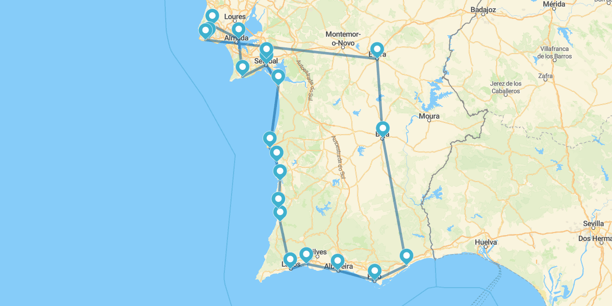 Ruta por Algarve y la Costa de Lisboa