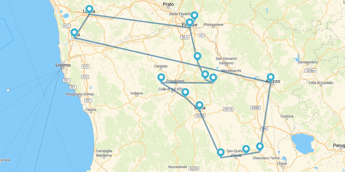 Ruta por la auténtica Toscana