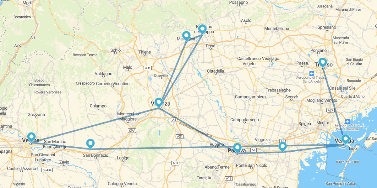 Ruta por el Véneto