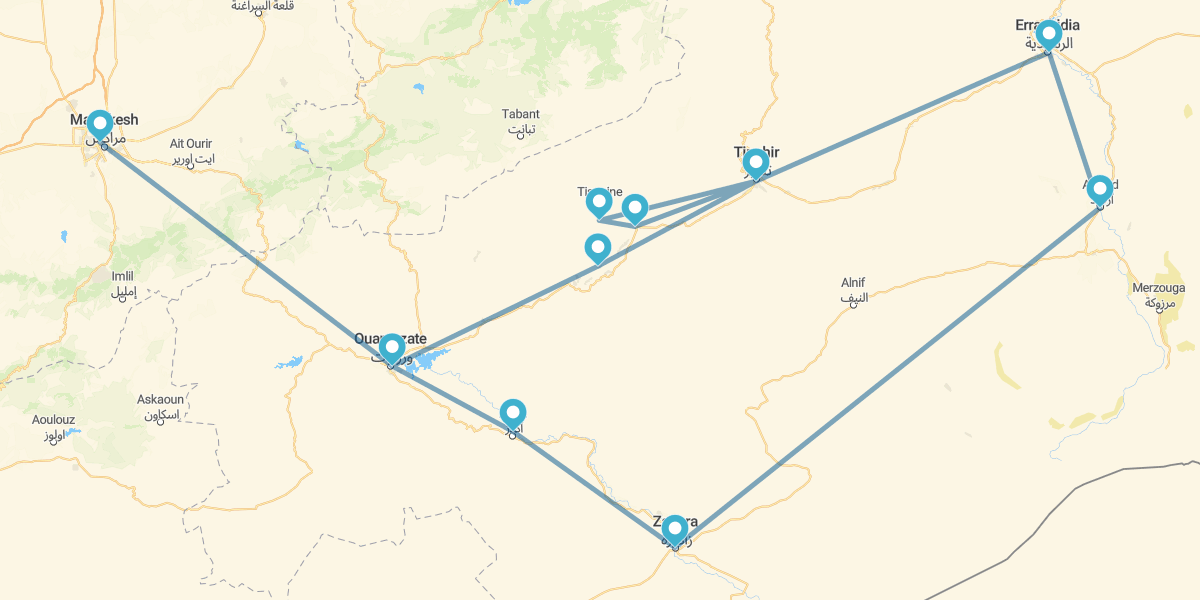 Ruta del Alto Atlas y Las Kasbahs
