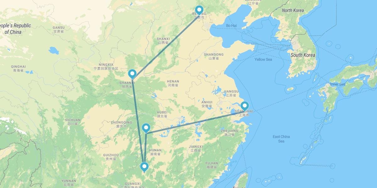 Pekín, Xian, Guilin, Parque Nacional de Zhangjiajie y Shangái