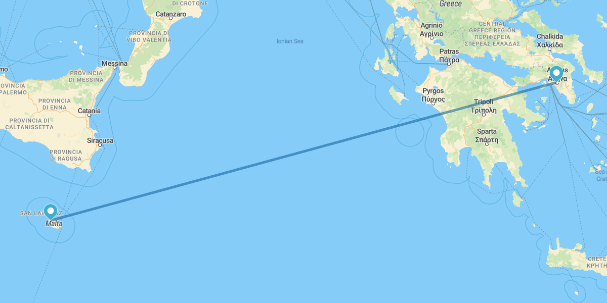 Atenas y isla de Malta con coche de alquiler