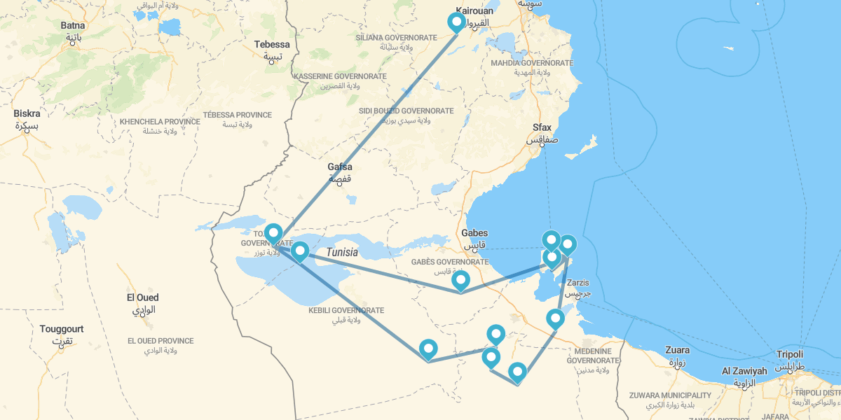 Isla Djerba y desierto