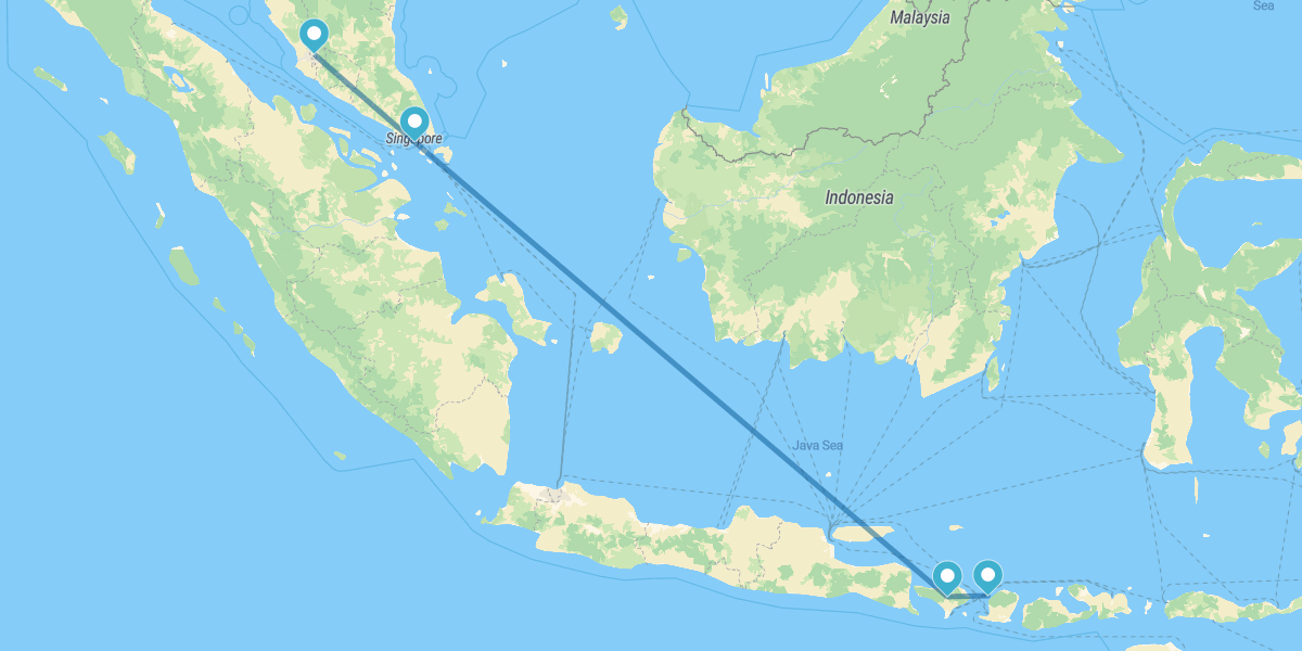 Kuala Lumpur, Singapur, Bali e Islas Gili