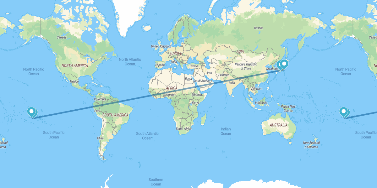 Osaka, Kioto, Tokio, Tahití y Bora Bora